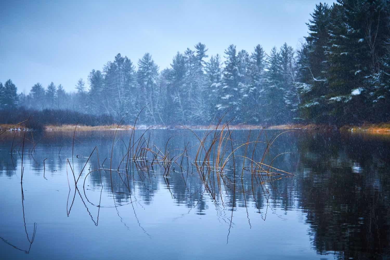 Precipitation - Winter Kayaking Landscape Photography with the Canon 7D