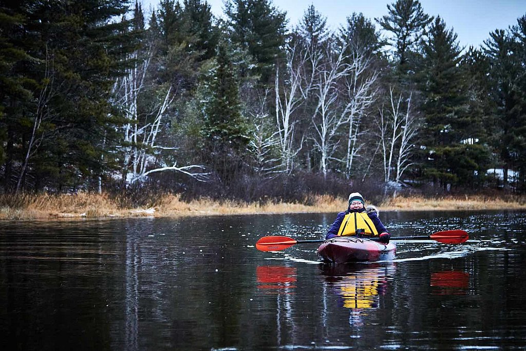 Scenic Kayaking - Winter Kayaking Landscape Photography with the Canon 7D